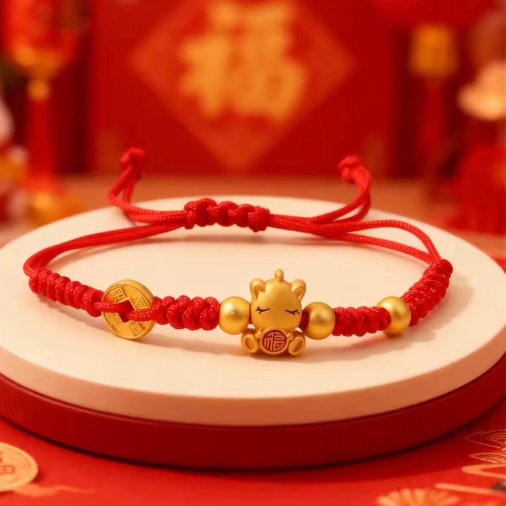 Zodiac Horse Lucky Braided Rope Adjustable Bracelet
